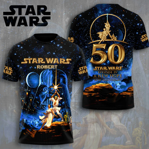 Galactic Saga 50th Anniversary - Personalized All Over Shirt - MNPS0105STW