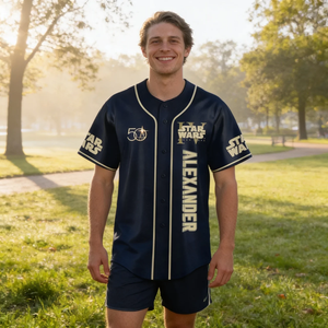 Galactic Saga 50th Anniversary - Personalized Baseball Jersey - MNPS0408NL