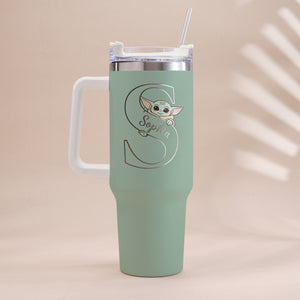 Summer Chill Galactic Buddy – Personalized Tumbler With Handle - MNPT0502STW