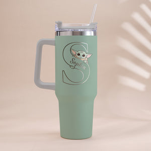 Summer Chill Galactic Buddy – Personalized Tumbler With Handle - MNPT0502STW