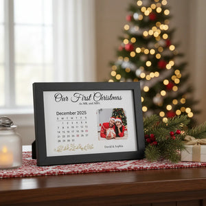 Our First Christmas - Personalized Anniversary Poster