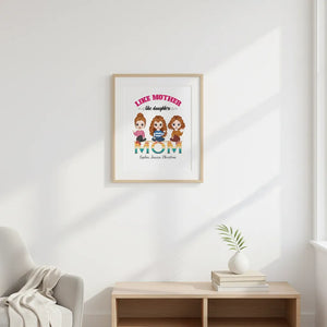 Like mother like daughter - Personalized Mom Poster