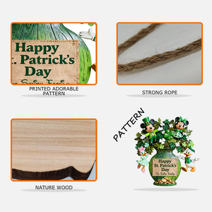 Happy Pt.Patrick Day - Personalized Mouse Custom Shaped Wood Sign | MNPWS01002