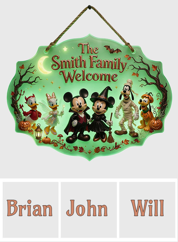 Happy Halloween - Personalized Mouse Luminous Acrylic Sign - NSK10118