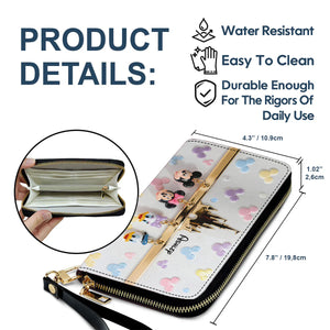 Magic Charms - Personalized Mouse Leather Handbag & Leather Long Wallet | MNPHB01002