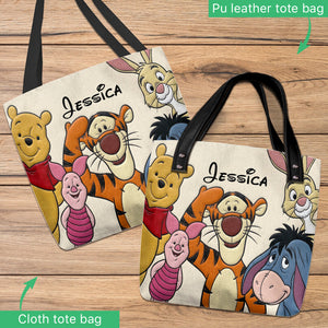 Yellow Bear Friends - Personalized Tote Bag - NSK10010