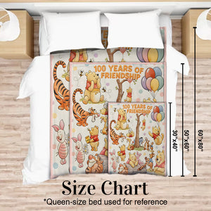 Bear And Friends - Personalized Mouse Blanket | MNPB01001
