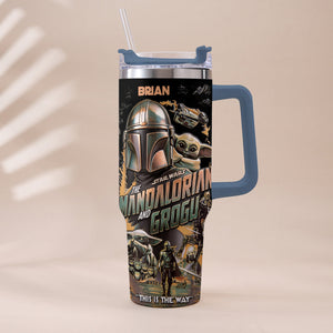 This Is The Way - Personalized Tumbler With Plush Charm - NSK10004
