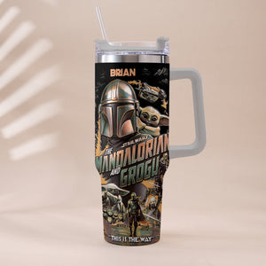 This Is The Way - Personalized Tumbler With Plush Charm - NSK10004