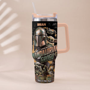 This Is The Way - Personalized Tumbler With Plush Charm - NSK10004
