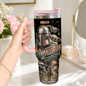 This Is The Way - Personalized Tumbler With Plush Charm - NSK10004