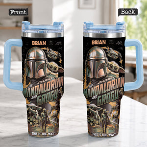 This Is The Way - Personalized Tumbler With Plush Charm - NSK10004