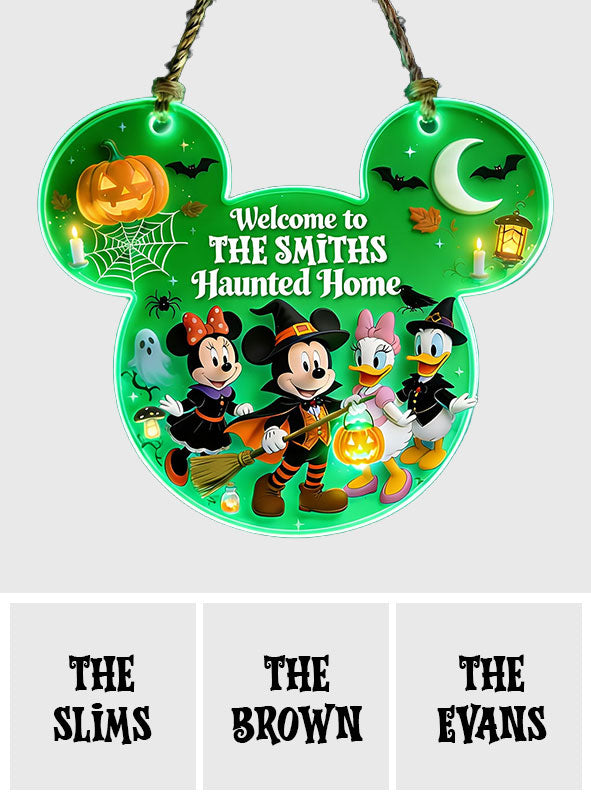Happy Halloween - Personalized Mouse Luminous Acrylic Sign - NSK10120
