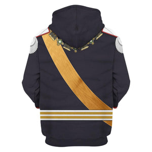 Kaiser Wilhelm Gala Uniform, German Empire Costume Hoodie, Sweatshirt, Tracksuit for Cosplay MNP103CS