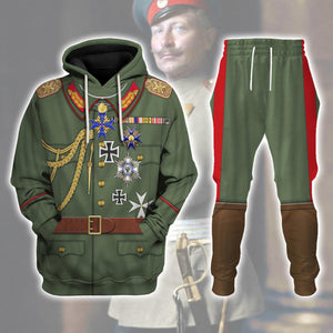 Wilhelm Uniform German Emperor Cosplay Hoodie, Sweatshirt, T-Shirt, Tracksuit MNP025CS