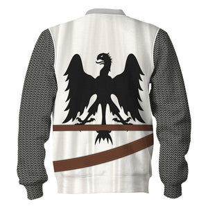 12th Century German Knight Costume Hoodie, Sweatshirt, T-Shirt, Tracksuit for Cosplay MNP101CS
