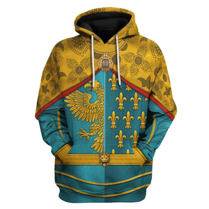Karl I Charlemagne Holy Roman Emperor Hoodie, Sweatshirt, T-Shirt Costume for Cosplay MNP100CS