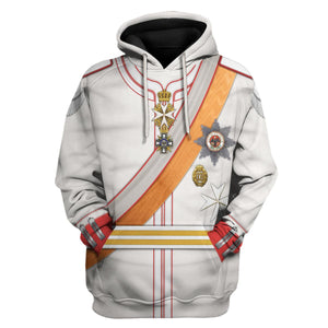 Kaiser Wilhelm 1910 Uniform Costume Hoodie, Sweatshirt, T-Shirt, Tracksuit for Cosplay MNP056CS