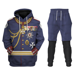 Kaiser Wilhelm German Emperor Military Uniform Cosplay Hoodie, Sweatshirt, Shirt, Tracksuit MNP055CS