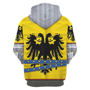 15th Century Holy Roman Empire Knight Hoodie, Sweatshirt, Costume T-Shirt, Tracksuit MNP073CS