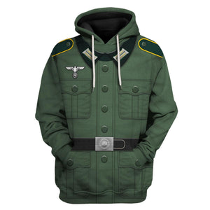 German Army Private Soldier Uniform, Costume Hoodie, Sweatshirt, T-Shirt, Tracksuit MNP043CS