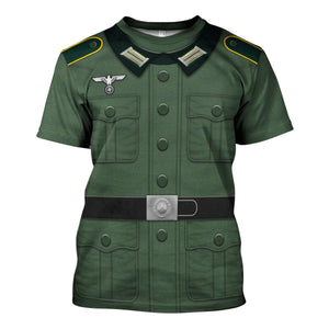 German Army Private Soldier Uniform, Costume Hoodie, Sweatshirt, T-Shirt, Tracksuit MNP043CS