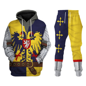 Holy Roman Empire Knight Costume Hoodie, Sweatshirt, T-Shirt, Tracksuit for Cosplay MNP020CS