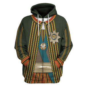 German Army Officer Burkhard Christoph von Munnich Hoodie, Sweatshirt, T-Shirt, Tracksuit Cosplay Costume MNP088CS