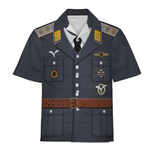 German Air Force Captain Costume Hoodie, Sweatshirt, T-Shirt, Tracksuit for Cosplay MNP031CS