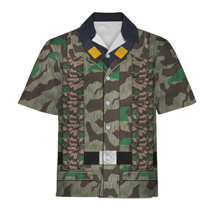 German Parachutist Splinter Pattern Smock, Combat Uniform Hoodie, Sweatshirt, T-Shirt, Tracksuit Costume MNP030CS