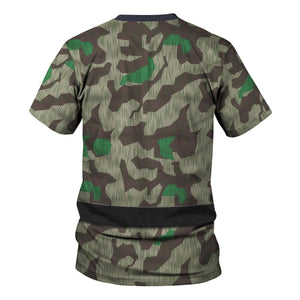 German Parachutist Splinter Pattern Smock, Combat Uniform Hoodie, Sweatshirt, T-Shirt, Tracksuit Costume MNP030CS