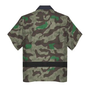 German Parachutist Splinter Pattern Smock, Combat Uniform Hoodie, Sweatshirt, T-Shirt, Tracksuit Costume MNP030CS