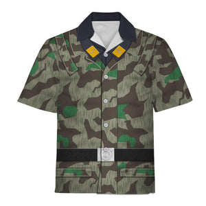 German Parachutist Splinter Pattern Smock, Basic Uniform Hoodie, Sweatshirt, T-Shirt, Tracksuit Costume MNP071CS