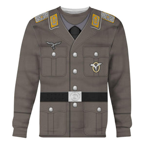 German Air Force Pilot Full Dress Cosplay Hoodie, Sweatshirt, T-Shirt, Tracksuit MNP052CS