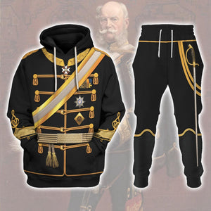 Kaiser Wilhelm the First German Emperor Hussar Uniform Costume Hoodie, Sweatshirt, T-Shirt, Tracksuit MNP051CS
