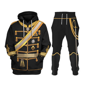 Kaiser Wilhelm the First German Emperor Hussar Uniform Costume Hoodie, Sweatshirt, T-Shirt, Tracksuit MNP051CS