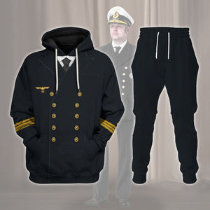 German World War Two Navy Costume Hoodie, Sweatshirt, T-Shirt, Tracksuit for Cosplay MNP070CS