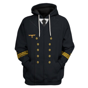 German War Navy Officer Costumes, Uniforms for Cosplay, Historical Reenactments MNP069CS