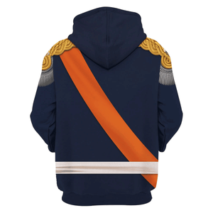 Wilhelm German Emperor Costume Hoodie, Sweatshirt, T-Shirt, Tracksuit for Cosplay MNP085CS