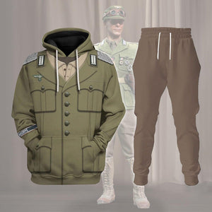 Afrikakorps Officer Costume Hoodie, Sweatshirt, T-Shirt, Tracksuit for Cosplay MNP047CS