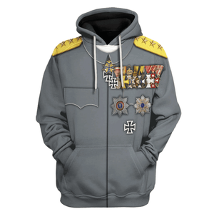 Erich Ludendorff German General Costume Hoodie, Sweatshirt, T-Shirt, Tracksuit for Cosplay MNP039CS