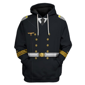 German Kriegsmarine War Navy Hoodie, Sweatshirt, T-Shirt, Costume Tracksuit for Cosplay MNP065CS