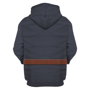 German Air Force Captain Service Uniform Hoodie, Sweatshirt, T-Shirt, World War Two Costume MNP012CS