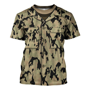 German Leibermuster Faded Version Two Camo Hoodie, Sweatshirt, T-Shirt for Cosplay Costume MNP028CS
