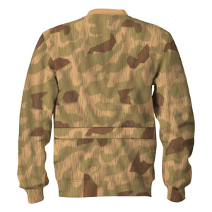 Sumpftarnmuster Swamp Pattern German World War Camouflage Hoodie, Sweatshirt, T-Shirt, Tracksuit for Cosplay Costume MNP038CS