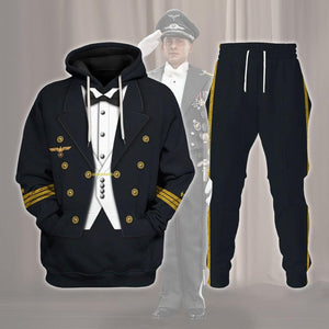 German Kriegsmarine Officer Costume Hoodie, Sweatshirt, T-Shirt, Tracksuit for Cosplay MNP078CS
