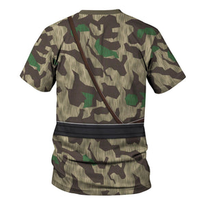 German Army Splinter Camouflage White Reversible Jacket, Hoodie, Sweatshirt, Costume for World War Two Cosplay MNP010CS