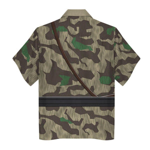 German Army Splinter Camouflage White Reversible Jacket, Hoodie, Sweatshirt, Costume for World War Two Cosplay MNP010CS