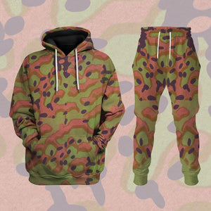 German World War Maple Leaf Camouflage Patterns, Cosplay, Costume Fabric MNP059CS