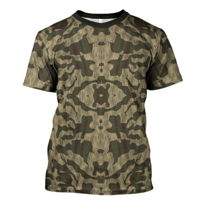 Splinter B Luftwaffe Splinter Pattern German World War Camouflage Fabric for Cosplay, Costume MNP036CS
